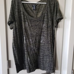 Torrid charcoal gray top! Size 2x